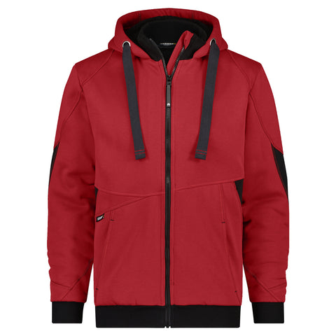 Dassy Pulse sweatshirt jas - Rood/Zwart