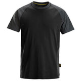 Snickers 2550 T-shirt AllroundWork - Black/Steelgrey