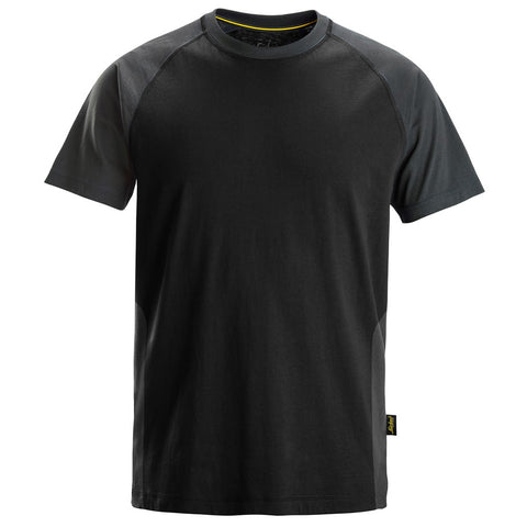 Snickers 2550 T-shirt AllroundWork - 0458 Black/Steelgrey