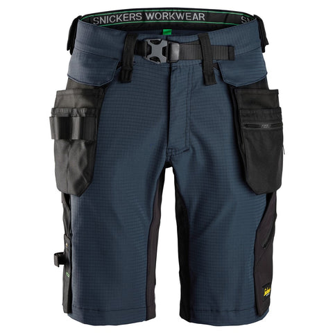 Snickers 6172 FlexiWork shorts holsterzakken - Navy/Black