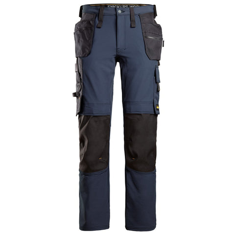 Snickers 6271 AllroundWork full stretch werkbroek holsterzakken - Navy/Black