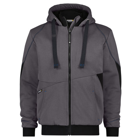 Dassy Pulse sweatshirt jas - Antracietgrijs/Zwart
