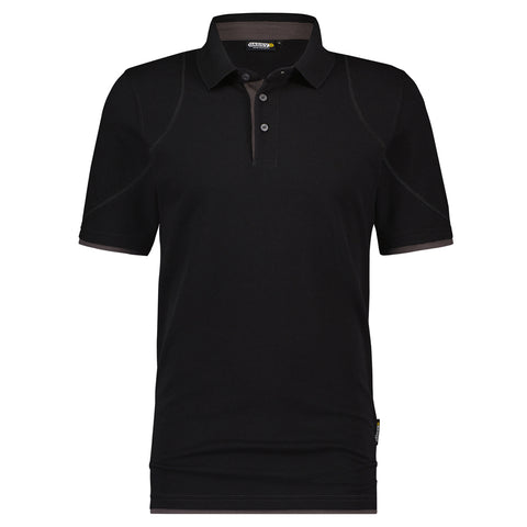 Dassy Orbital polo - Zwart/Antracietgrijs