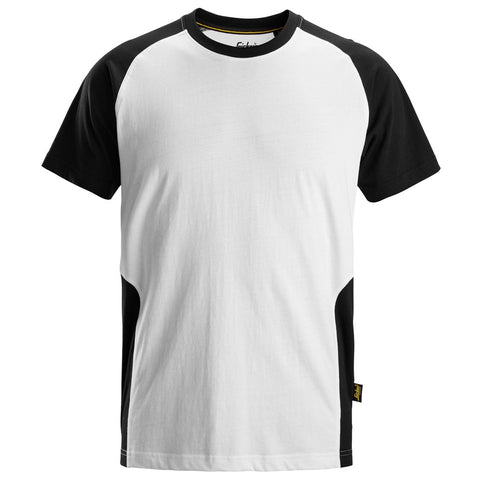 Snickers 2550 T-shirt AllroundWork - White/Black