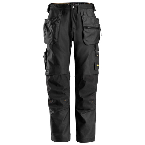Snickers 6224 AllroundWork Canvas+ werkbroek holsterzakken - Black