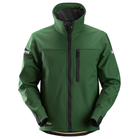 Snickers 1200 AllroundWork Softshelljack - ForestGreen/Black