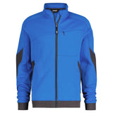 Dassy Velox sweater met rits - Azuurblauw/Antracietgrijs