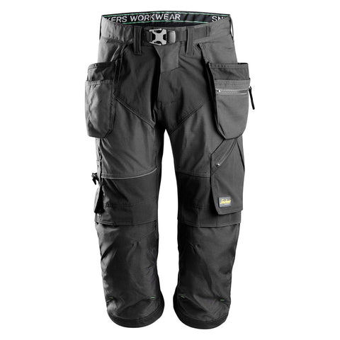 Snickers 6905 FlexiWork pirate shorts holsterzakken - Steelgrey/Black