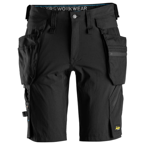 Snickers 6108 LiteWork shorts holsterzakken - Black