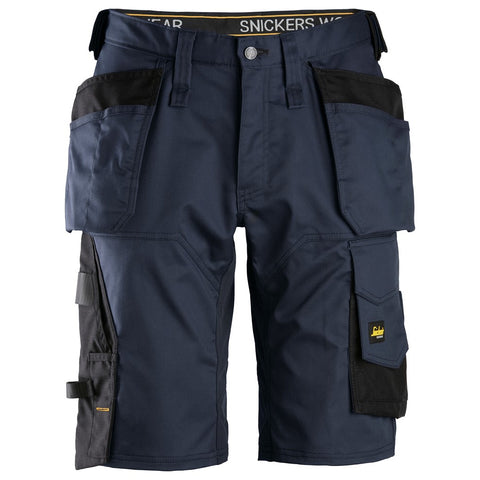 Snickers 6151 AllroundWork stretch loose fit shorts holsterzakken - Navy/Black