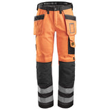 Snickers 3233 HighVis werkbroek holsterzakken - HighVisOrange/MutedBlack