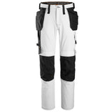 Snickers 6271 AllroundWork full stretch werkbroek holsterzakken - White/Black