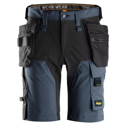 Snickers 6175 AllroundWork 4-Way stretch shorts holsterzakken - Navy/Black