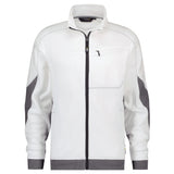 Dassy Velox sweater met rits - Wit/Antracietgrijs
