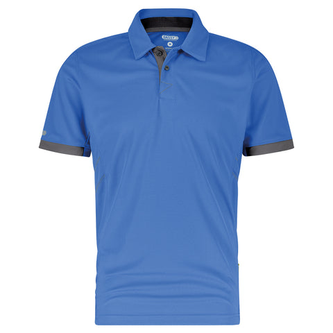 Dassy Traxion polo - Azuurblauw/Antracietgrijs