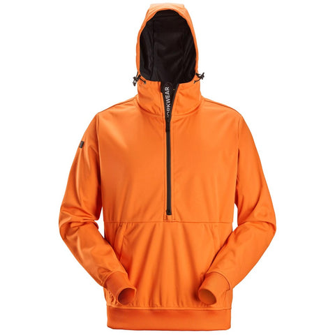 Snickers 8400 FlexiWork Windblocker Stretch Hoodie - WarmOrange