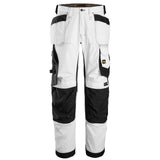 Snickers 6251 AllroundWork stretch loose fit Werkbroek+  holsterzakken - White/Black