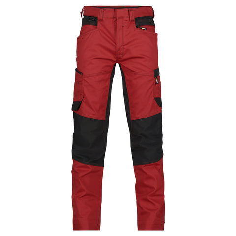 Dassy Helix stretch werkbroek - Rood/Zwart