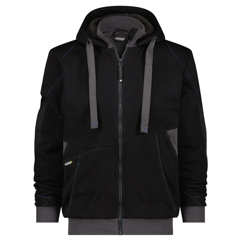 Dassy Pulse sweatshirt jas - Zwart/Antracietgrijs