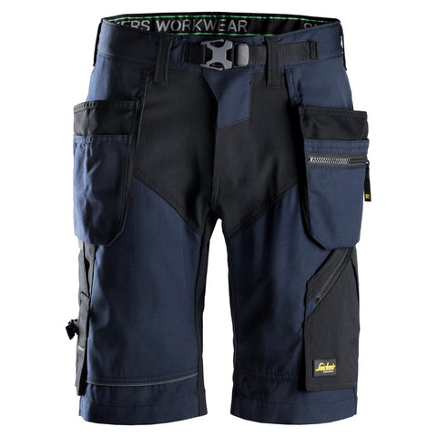 Snickers 6904 FlexiWork shorts holsterzakken - Navy/Black