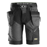 Snickers 6904 FlexiWork shorts holsterzakken - Steelgrey/Black