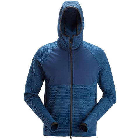 Snickers 8405 FlexiWork tussenlaag hoodie met rits - Deepblue