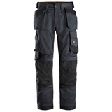 Snickers 6251 AllroundWork stretch loose fit Werkbroek+  holsterzakken - Steelgrey/Black