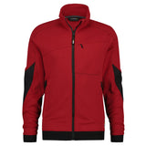 Dassy Velox sweater met rits - Rood/Zwart
