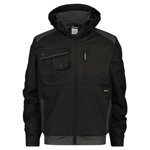 Dassy Austin canvas winterjas - Zwart/Antracietgrijs