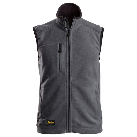 Snickers 8024 Polartec Fleece Bodywarmer AllroundWork - Steelgrey/Black