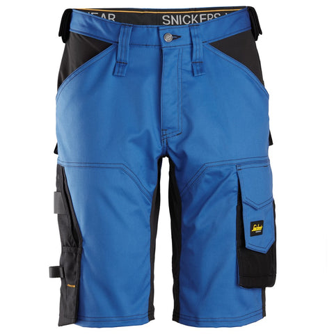 Snickers 6153 AllroundWork stretch loose fit shorts - Trueblue/Black