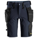 Snickers 6108 LiteWork shorts holsterzakken - Navy/Black
