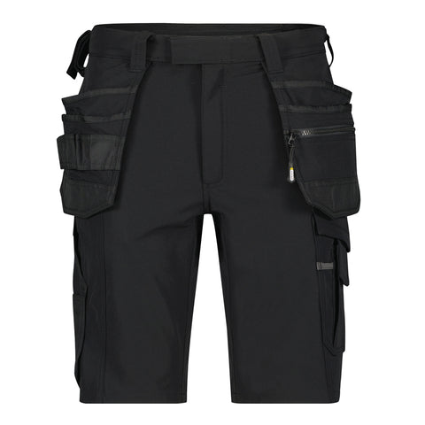 Dassy Aurax stretch shorts holsterzakken - Zwart