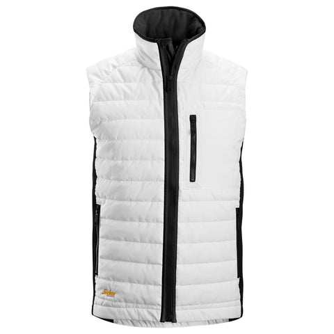 Snickers 4512 AllroundWork Isolerende Bodywarmer - White/Black