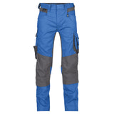 Dassy Dynax stretch werkbroek - Azuurblauw/Antracietgrijs