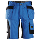 Snickers 6151 AllroundWork stretch loose fit shorts holsterzakken - Trueblue/Black