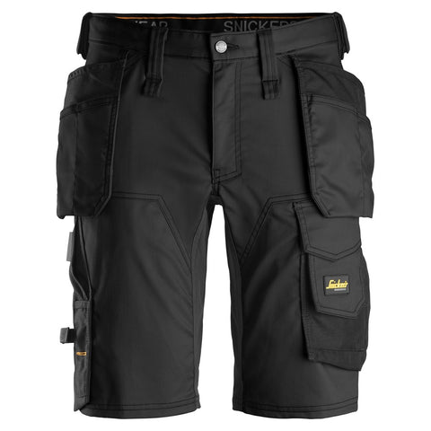 Snickers 6141 AllroundWork stretch shorts holsterzakken - Black