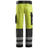 Snickers 3333 HighVis werkbroek - HighVisYellow/MutedBlack