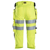 Snickers 6138 HighVis stretch pirate shorts holsterzakken - Yellow/Black