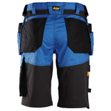 Snickers 6151 AllroundWork stretch loose fit shorts holsterzakken - Trueblue/Black