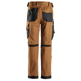 Snickers 6324 Canvas+ werkbroek - Brown/Black