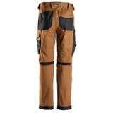 Snickers 6324 Canvas+ werkbroek - Brown/Black