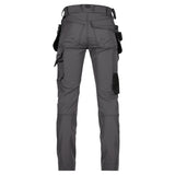 Dassy Matrix stretch werkbroek holsterzakken - Antracietgrijs/Zwart