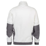 Dassy Velox sweater met rits - Wit/Antracietgrijs