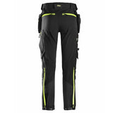 Snickers 6940 Stretch Werkbroek+ FlexiWork - Black/Neonyellow