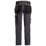 Snickers 6271 AllroundWork full stretch werkbroek holsterzakken - Steelgrey/Black