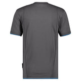 Dassy Kinetic t-shirt - Antracietgrijs/Azuurblauw