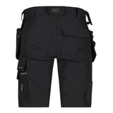 Dassy Aurax stretch shorts holsterzakken - Zwart