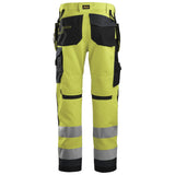 Snickers 6230 AllroundWork HighVis werkbroek+ holsterzakken - HighVisYellow/Steelgrey