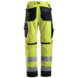 Snickers 6331 AllroundWork HighVis werkbroek - HighVisYellow/Steelgrey